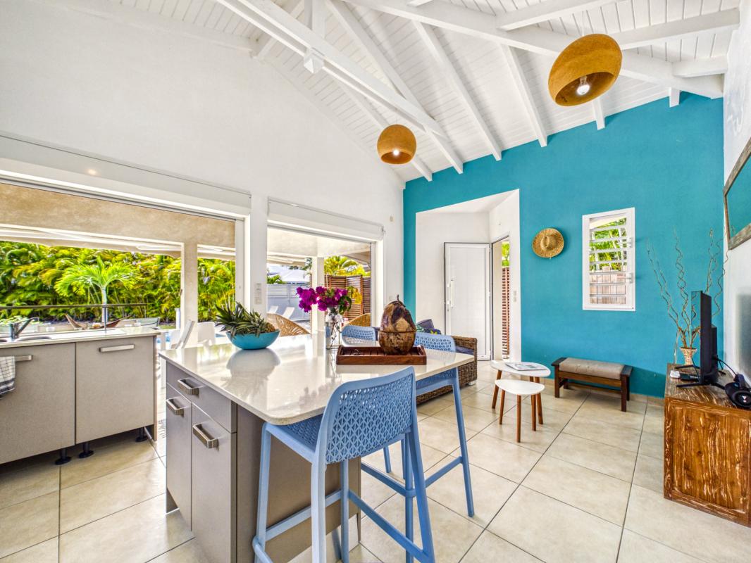 17.Location villa piscine proche plage Saint François Guadeloupe